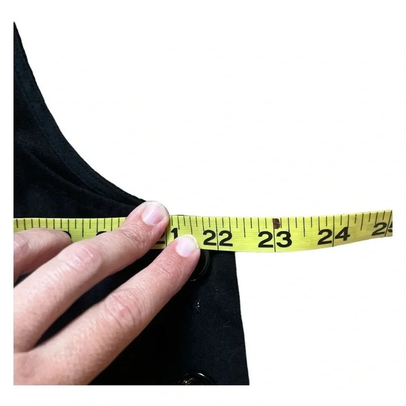 C.J. Banks Women’s Black Moleskin Scotty-dog Button Jumper NWOT - Picture 6 of 12